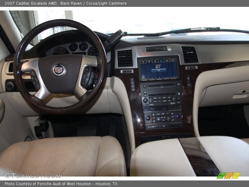 Black Raven / Cocoa/Light Cashmere 2007 Cadillac Escalade AWD