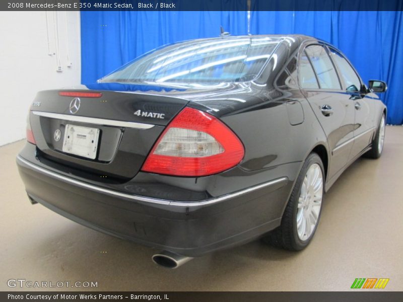 Black / Black 2008 Mercedes-Benz E 350 4Matic Sedan