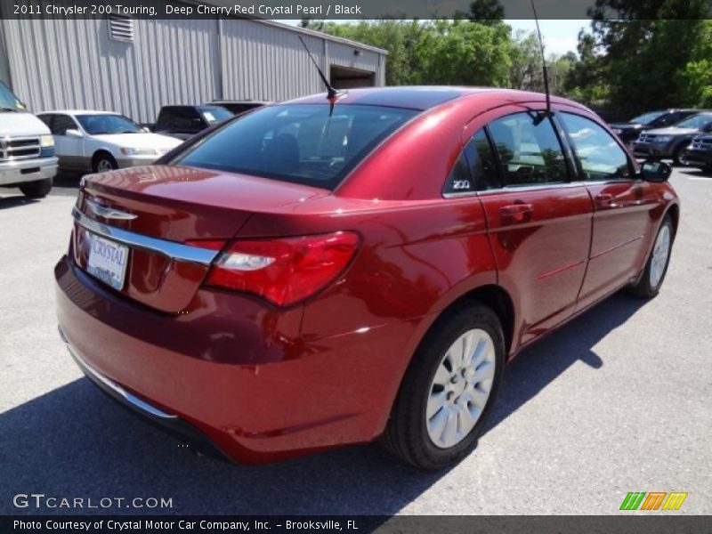 Deep Cherry Red Crystal Pearl / Black 2011 Chrysler 200 Touring