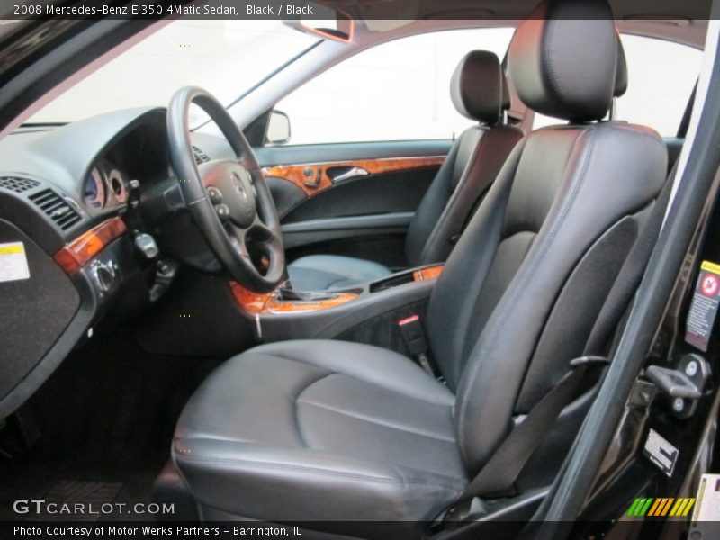 Black / Black 2008 Mercedes-Benz E 350 4Matic Sedan