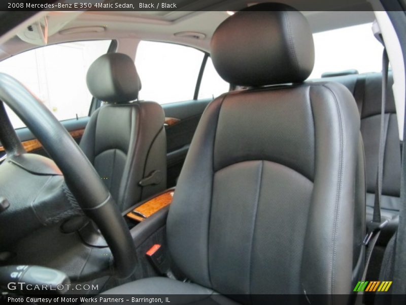 Black / Black 2008 Mercedes-Benz E 350 4Matic Sedan