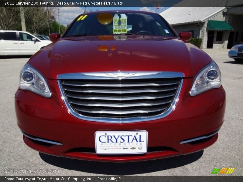 Deep Cherry Red Crystal Pearl / Black 2011 Chrysler 200 Touring