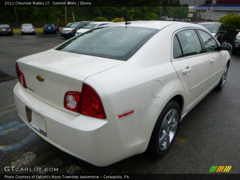 Summit White / Ebony 2011 Chevrolet Malibu LT