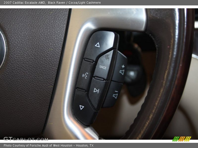Black Raven / Cocoa/Light Cashmere 2007 Cadillac Escalade AWD