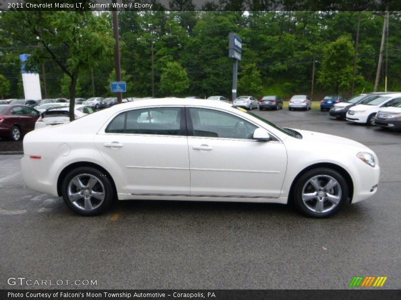 Summit White / Ebony 2011 Chevrolet Malibu LT