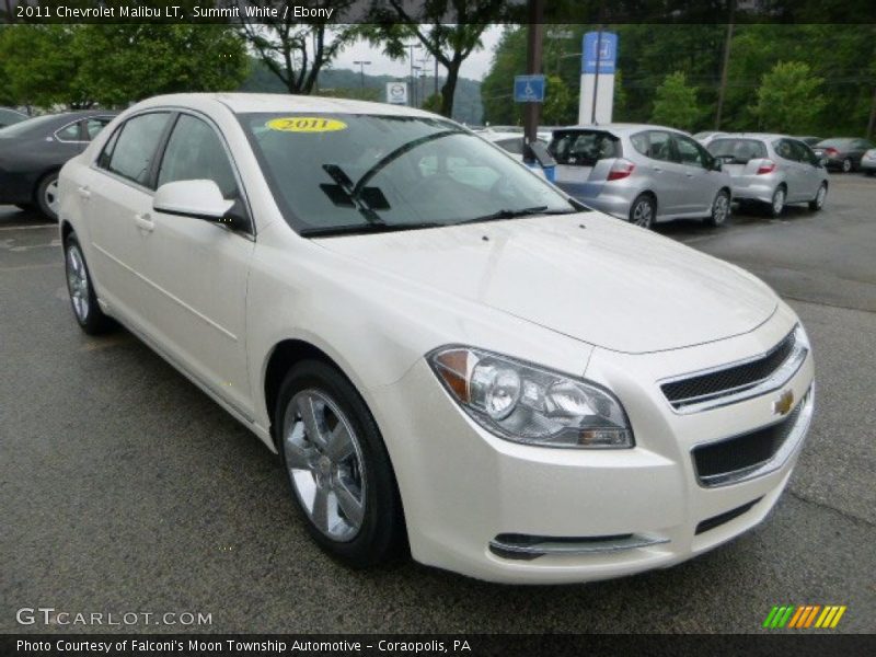 Summit White / Ebony 2011 Chevrolet Malibu LT