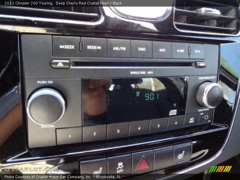 Deep Cherry Red Crystal Pearl / Black 2011 Chrysler 200 Touring