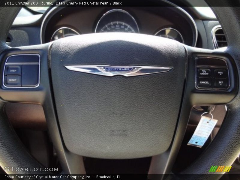 Deep Cherry Red Crystal Pearl / Black 2011 Chrysler 200 Touring