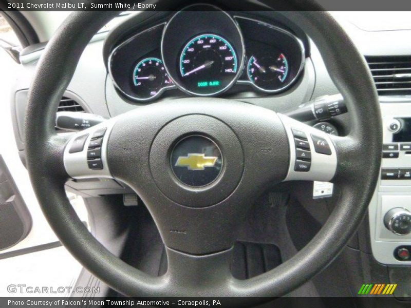 Summit White / Ebony 2011 Chevrolet Malibu LT