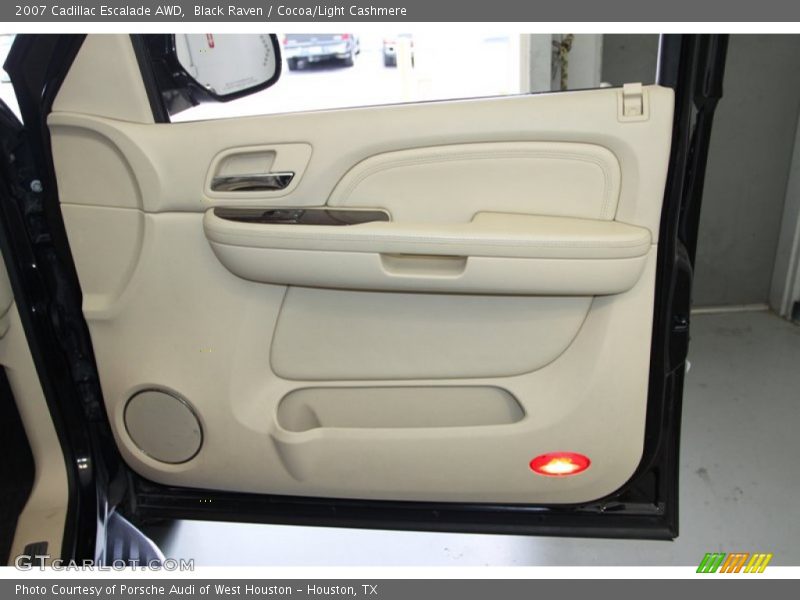 Black Raven / Cocoa/Light Cashmere 2007 Cadillac Escalade AWD