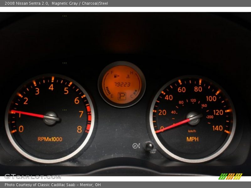 Magnetic Gray / Charcoal/Steel 2008 Nissan Sentra 2.0
