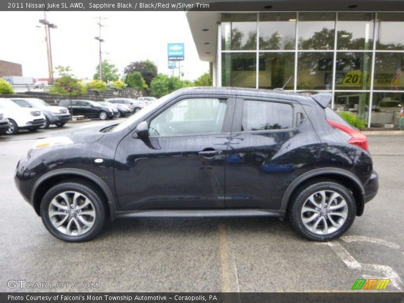 Sapphire Black / Black/Red w/Silver Trim 2011 Nissan Juke SL AWD