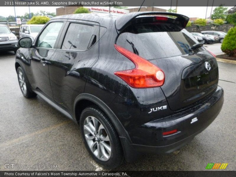 Sapphire Black / Black/Red w/Silver Trim 2011 Nissan Juke SL AWD