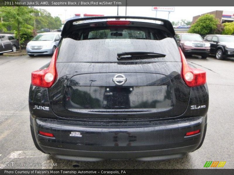 Sapphire Black / Black/Red w/Silver Trim 2011 Nissan Juke SL AWD