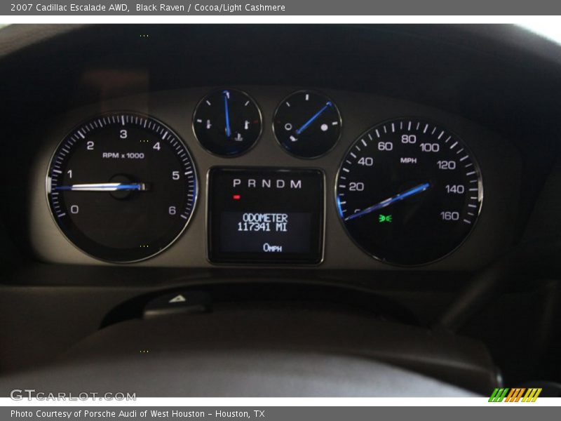 Black Raven / Cocoa/Light Cashmere 2007 Cadillac Escalade AWD