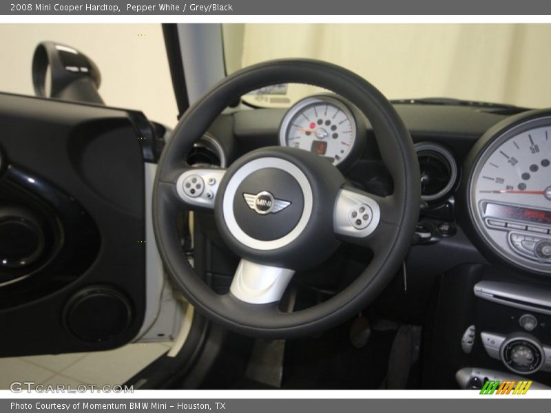 Pepper White / Grey/Black 2008 Mini Cooper Hardtop