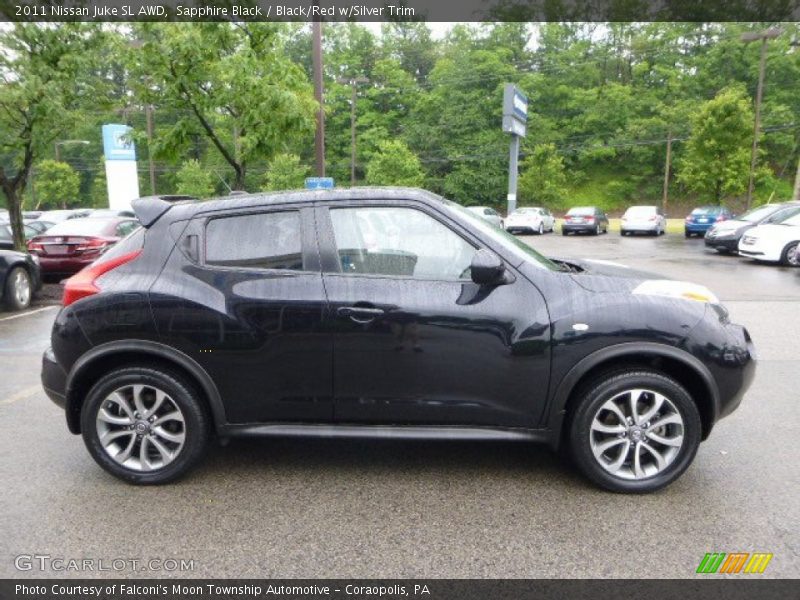 Sapphire Black / Black/Red w/Silver Trim 2011 Nissan Juke SL AWD