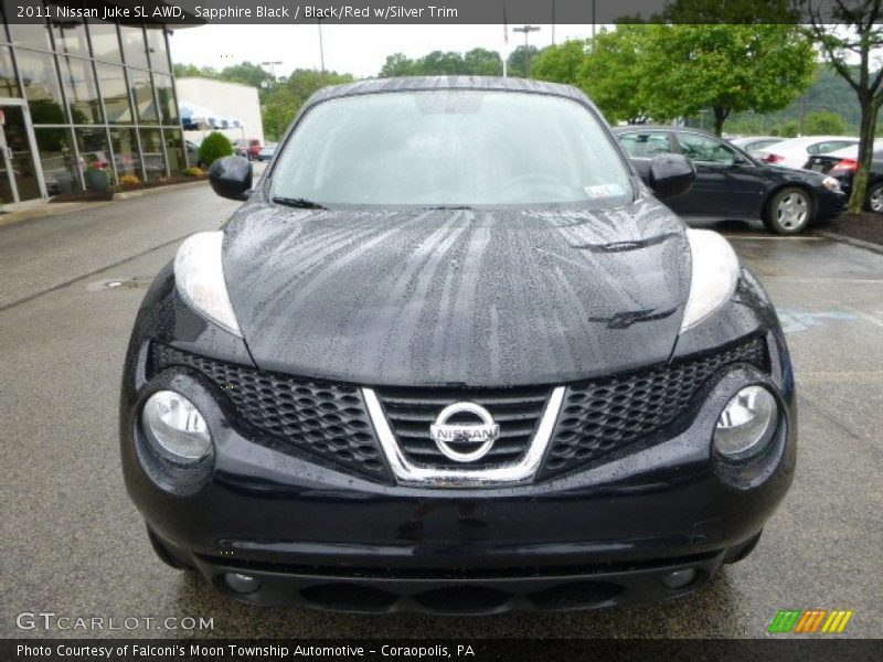 Sapphire Black / Black/Red w/Silver Trim 2011 Nissan Juke SL AWD
