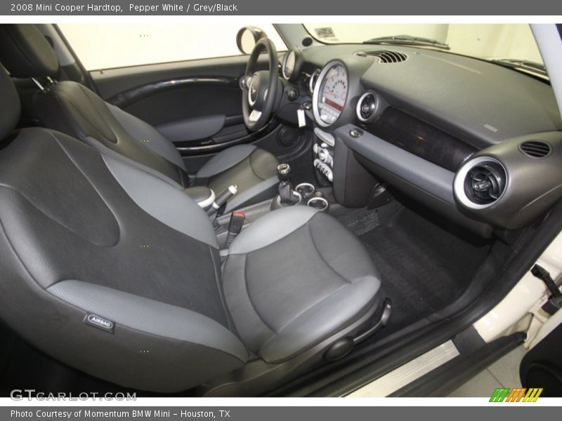 Pepper White / Grey/Black 2008 Mini Cooper Hardtop