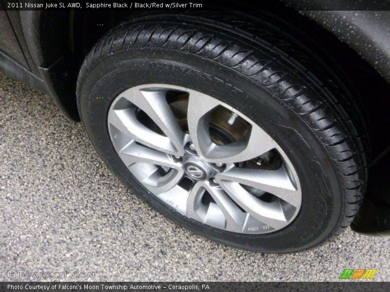 Sapphire Black / Black/Red w/Silver Trim 2011 Nissan Juke SL AWD