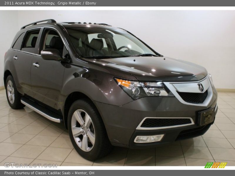 Grigio Metallic / Ebony 2011 Acura MDX Technology