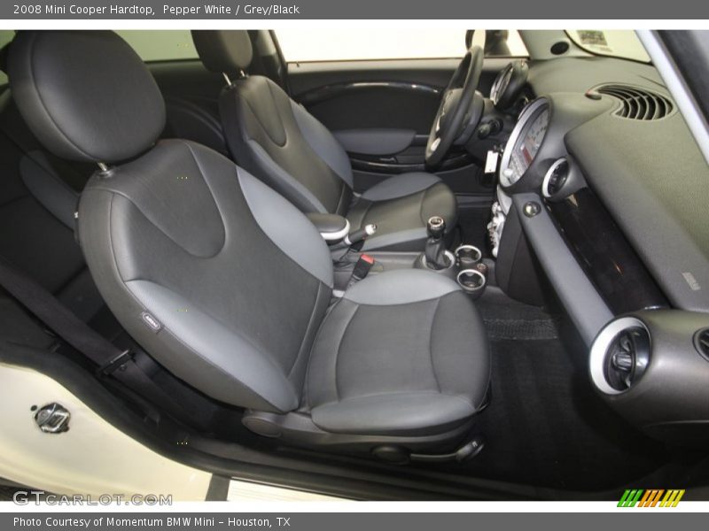 Pepper White / Grey/Black 2008 Mini Cooper Hardtop