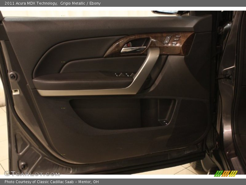 Grigio Metallic / Ebony 2011 Acura MDX Technology