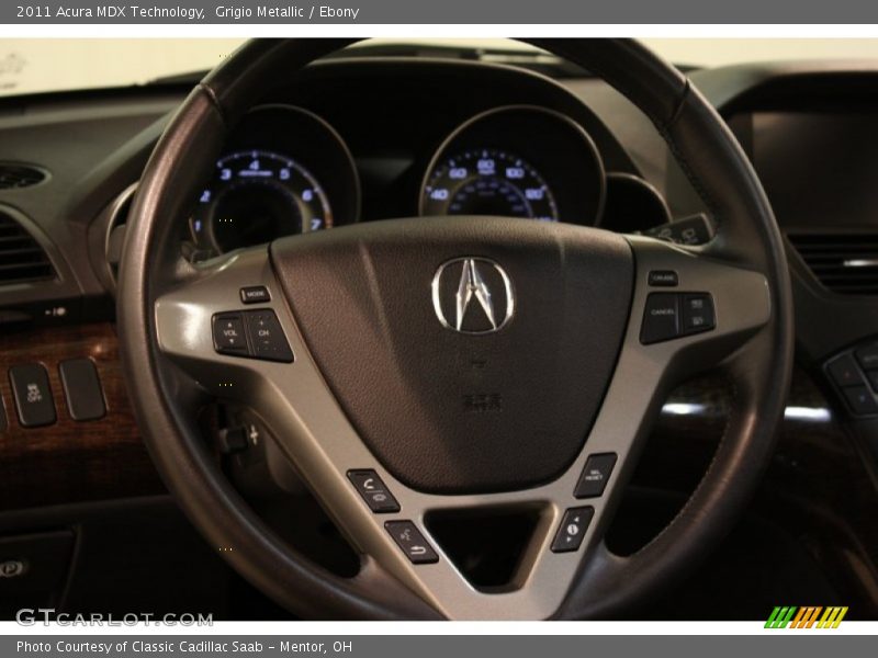 Grigio Metallic / Ebony 2011 Acura MDX Technology