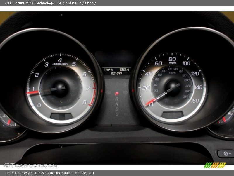 Grigio Metallic / Ebony 2011 Acura MDX Technology