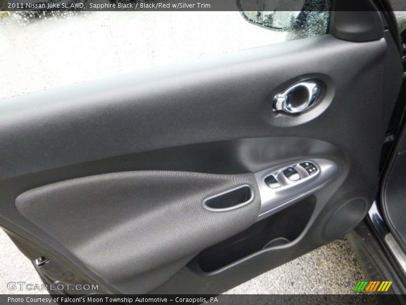 Sapphire Black / Black/Red w/Silver Trim 2011 Nissan Juke SL AWD