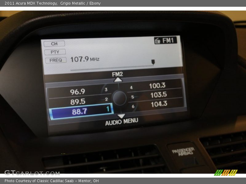 Grigio Metallic / Ebony 2011 Acura MDX Technology