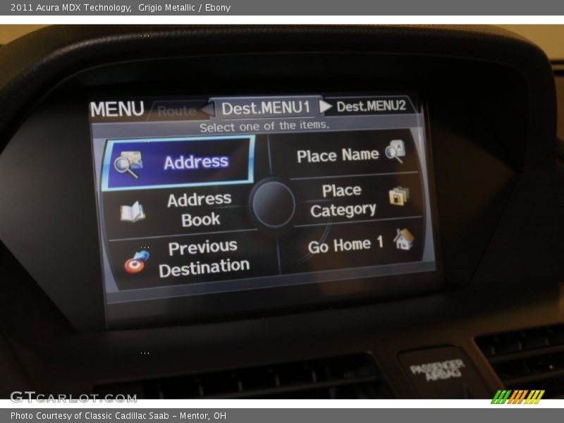 Grigio Metallic / Ebony 2011 Acura MDX Technology