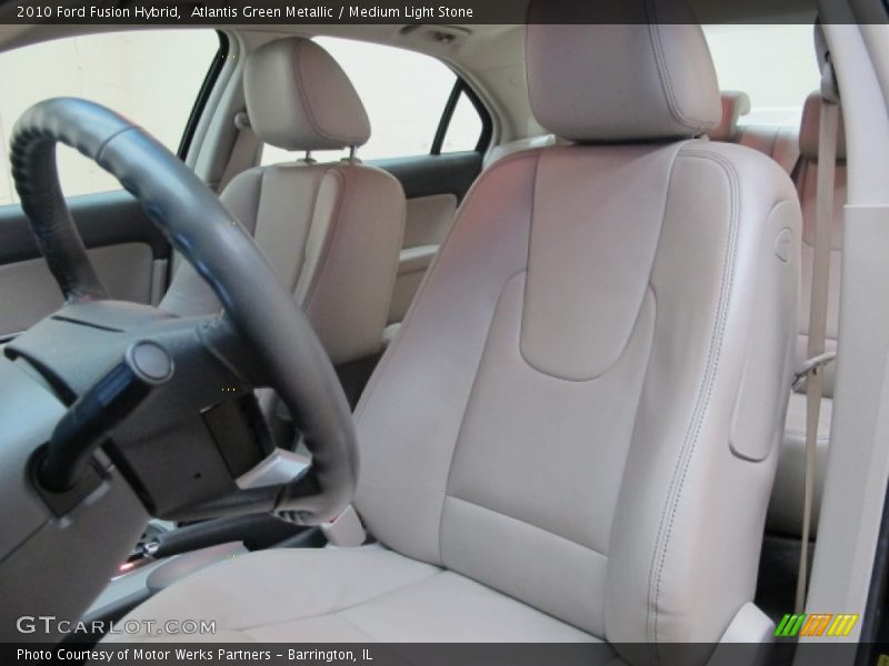 Atlantis Green Metallic / Medium Light Stone 2010 Ford Fusion Hybrid