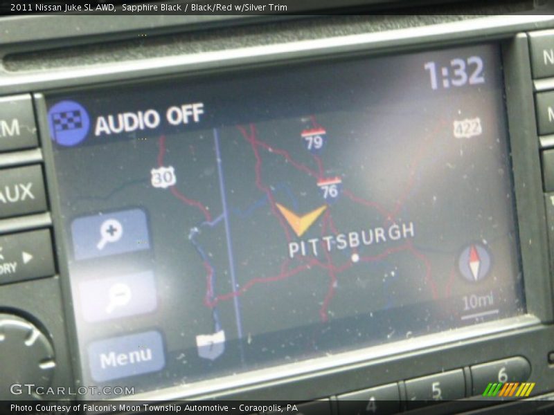 Sapphire Black / Black/Red w/Silver Trim 2011 Nissan Juke SL AWD