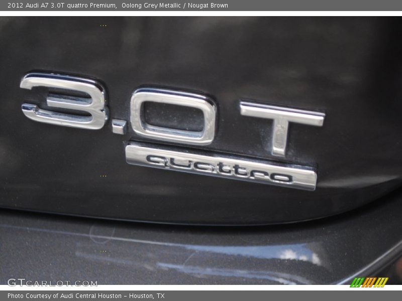 Oolong Grey Metallic / Nougat Brown 2012 Audi A7 3.0T quattro Premium