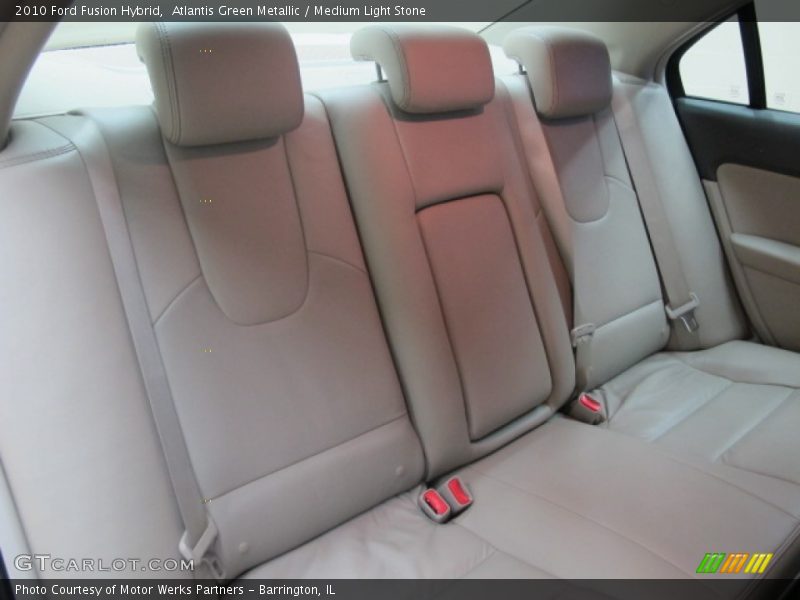 Atlantis Green Metallic / Medium Light Stone 2010 Ford Fusion Hybrid