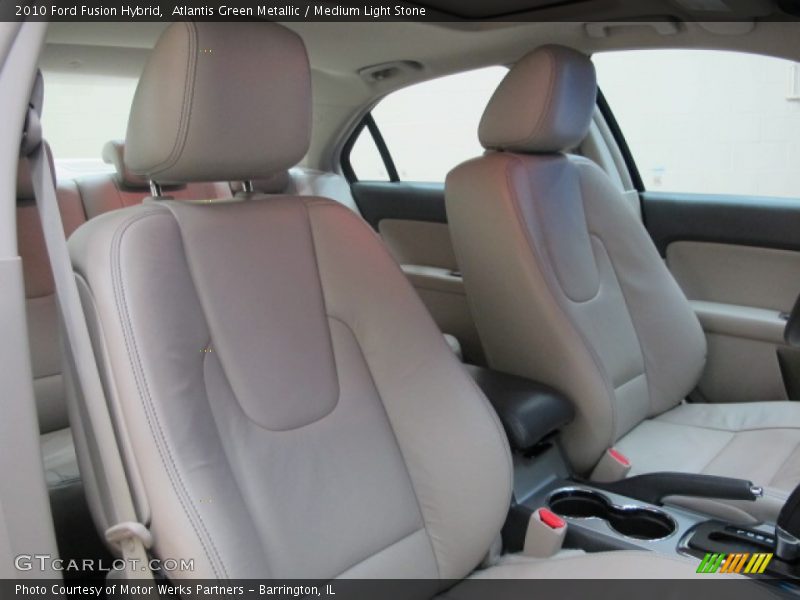Atlantis Green Metallic / Medium Light Stone 2010 Ford Fusion Hybrid