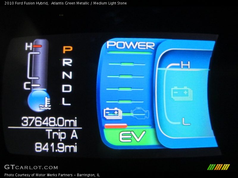 Atlantis Green Metallic / Medium Light Stone 2010 Ford Fusion Hybrid