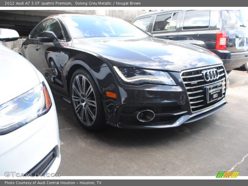 Oolong Grey Metallic / Nougat Brown 2012 Audi A7 3.0T quattro Premium