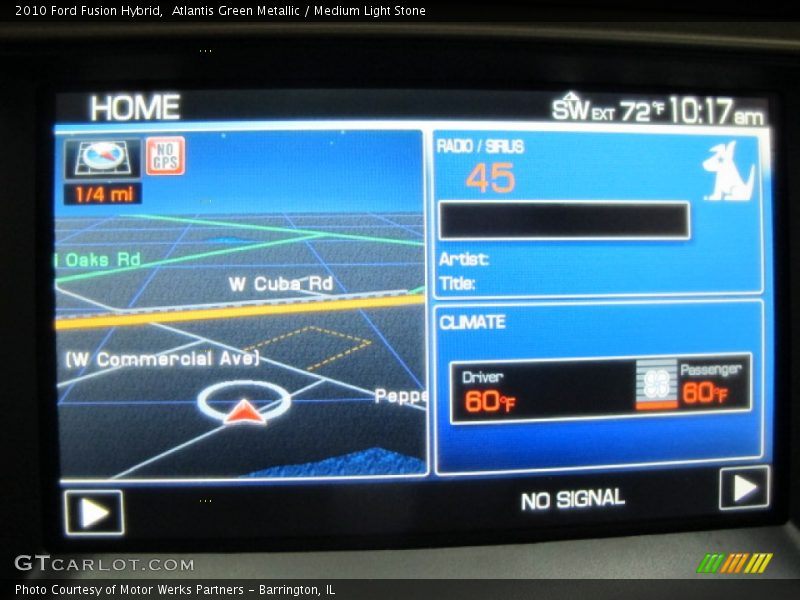 Atlantis Green Metallic / Medium Light Stone 2010 Ford Fusion Hybrid