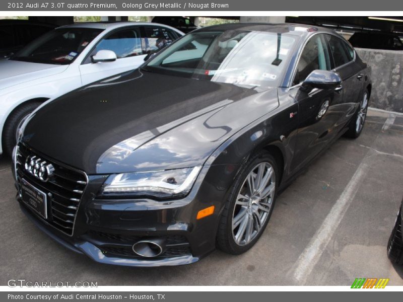 Oolong Grey Metallic / Nougat Brown 2012 Audi A7 3.0T quattro Premium