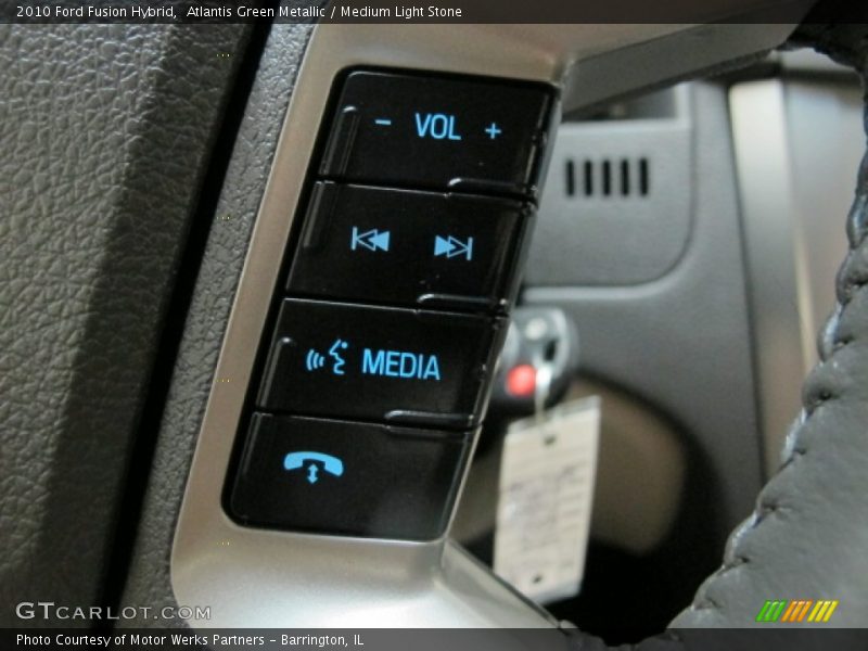 Atlantis Green Metallic / Medium Light Stone 2010 Ford Fusion Hybrid