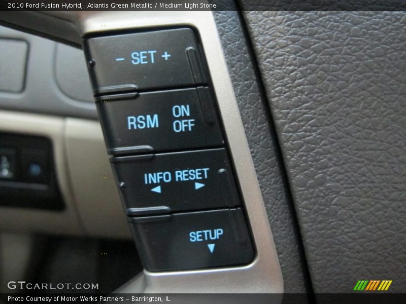 Atlantis Green Metallic / Medium Light Stone 2010 Ford Fusion Hybrid