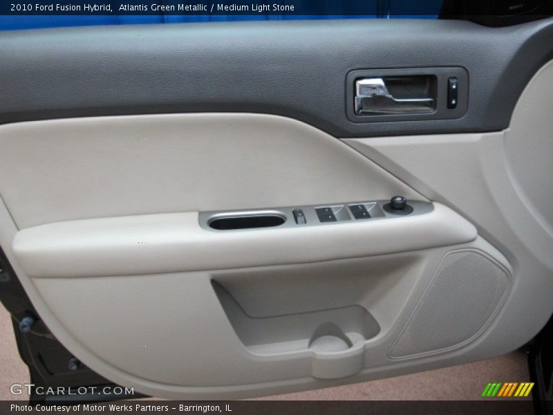 Atlantis Green Metallic / Medium Light Stone 2010 Ford Fusion Hybrid