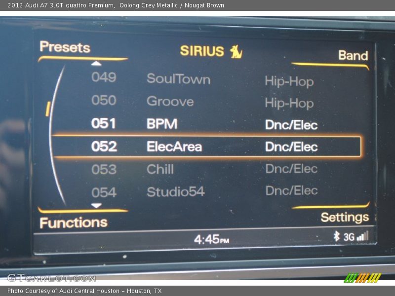 Oolong Grey Metallic / Nougat Brown 2012 Audi A7 3.0T quattro Premium