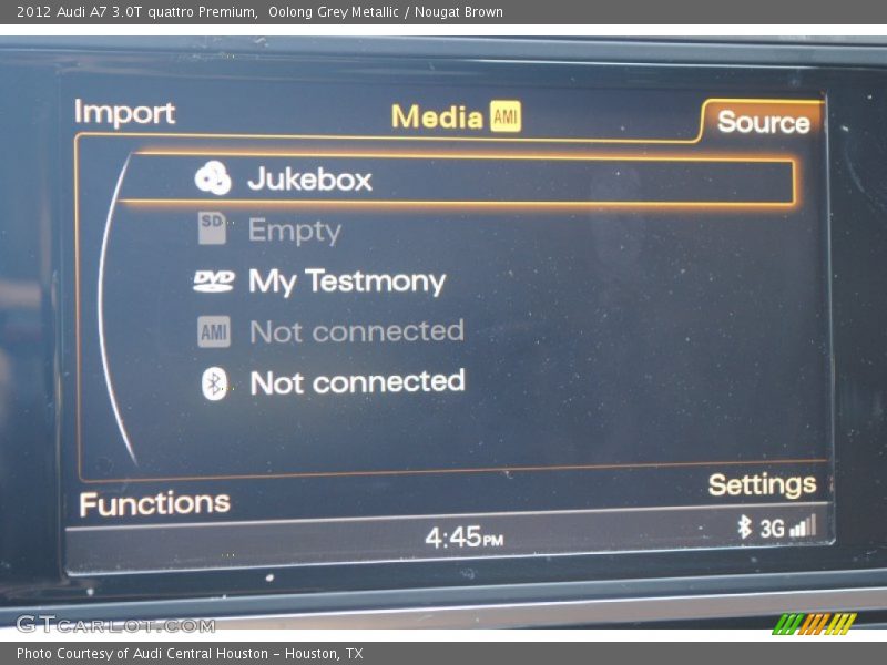 Oolong Grey Metallic / Nougat Brown 2012 Audi A7 3.0T quattro Premium