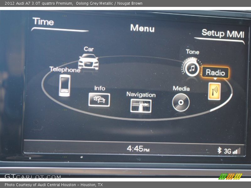 Oolong Grey Metallic / Nougat Brown 2012 Audi A7 3.0T quattro Premium