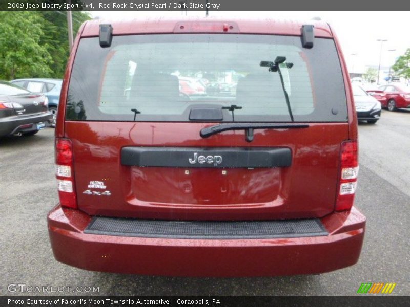 Red Rock Crystal Pearl / Dark Slate Gray 2009 Jeep Liberty Sport 4x4