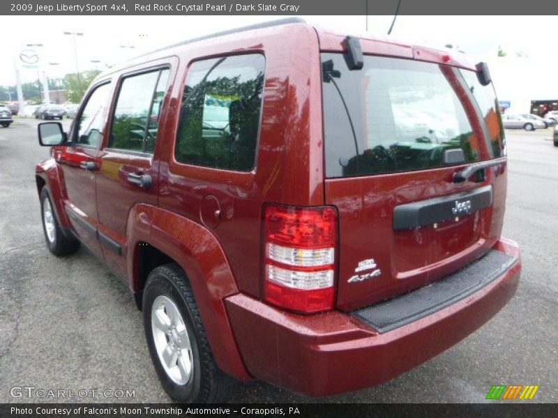 Red Rock Crystal Pearl / Dark Slate Gray 2009 Jeep Liberty Sport 4x4