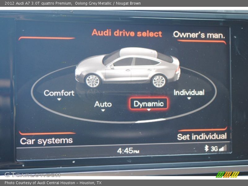 Oolong Grey Metallic / Nougat Brown 2012 Audi A7 3.0T quattro Premium